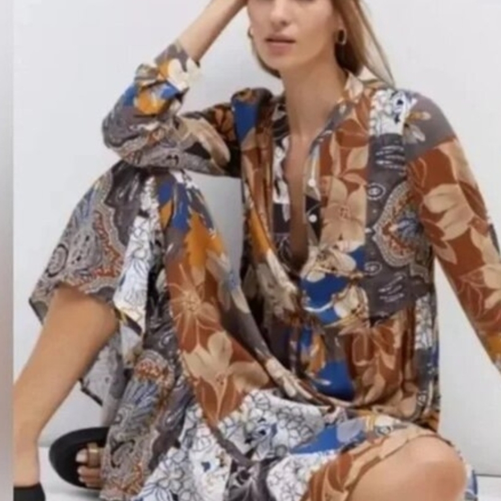 Anthropolgie X MARA MARA- LYNDA BOHO PATCHWORK DRESS